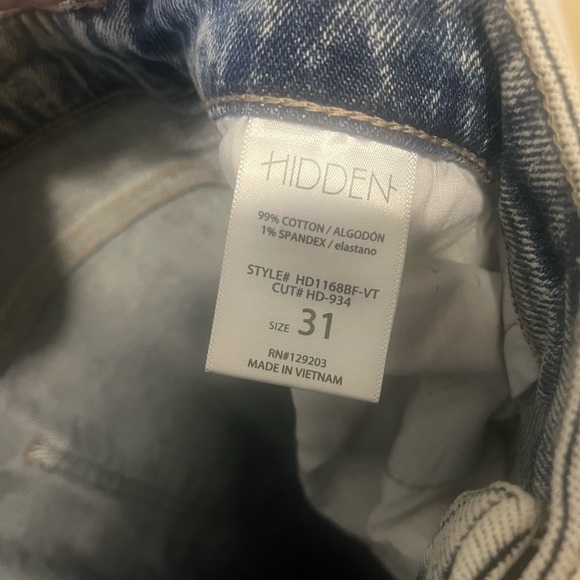 Hidden Bailey Highrise Boyfriend Distressed Jean - Picture 5 of 6